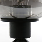 Tafellamp Reflexion 2683ZW zwarte lamp met smoke glas