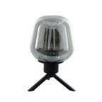 Tafellamp Reflexion 2683ZW zwarte lamp met smoke glas