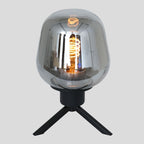 Tafellamp Reflexion 2683ZW zwarte lamp met smoke glas