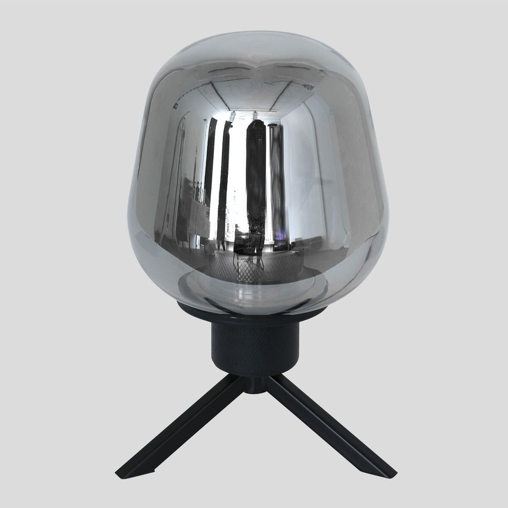 Tafellamp Reflexion 2683ZW zwarte lamp met smoke glas