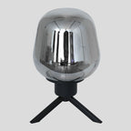 Tafellamp Reflexion 2683ZW zwarte lamp met smoke glas