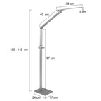 Vloerlamp Serenade 2685ST Staal