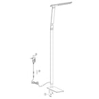 Vloerlamp Serenade 2685ZW Zwart