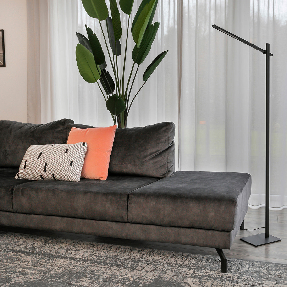 Vloerlamp Stekk 2690ZW Zwart met 4 standen dimmer