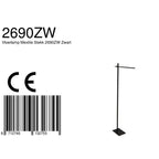 Vloerlamp Stekk 2690ZW Zwart met 4 standen dimmer