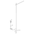 Vloerlamp Stekk 2690ZW Zwart met 4 standen dimmer