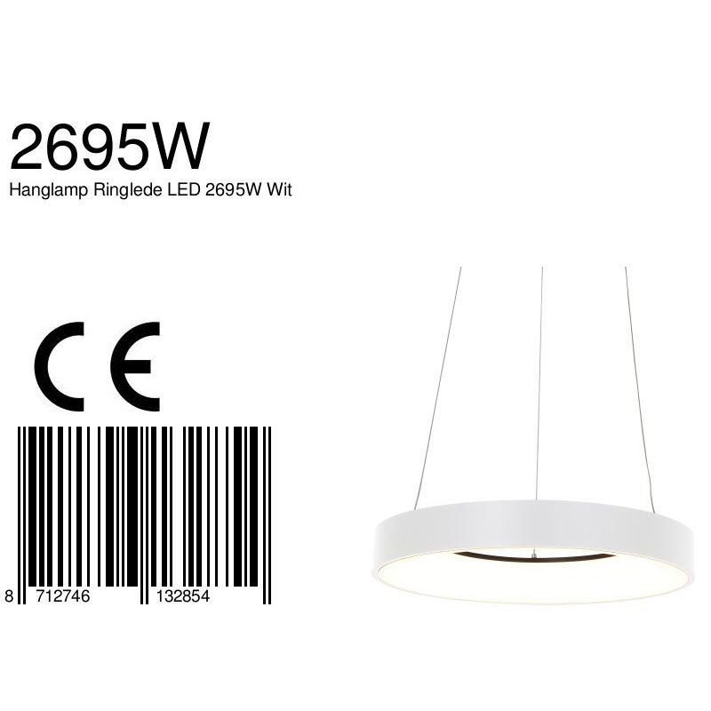 Hanglamp Ringlede 2695W Wit