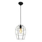 Hanglamp Minimalics 2705ZW Zwart – Stijlvol open design met E27 fitting