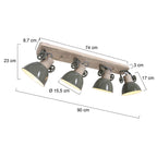 Plafondlamp Gearwood 2729G Groen E27 Fitting