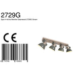 Plafondlamp Gearwood 2729G Groen E27 Fitting