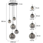 Plafondlamp Bollique 2730ZW Zwart