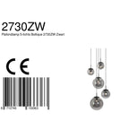 Plafondlamp Bollique 2730ZW Zwart