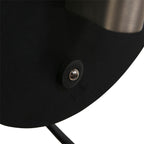 Wandl. 1-l. led grey. glas