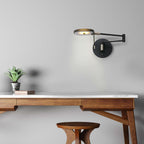 Wandl. 1-l. led grey. glas