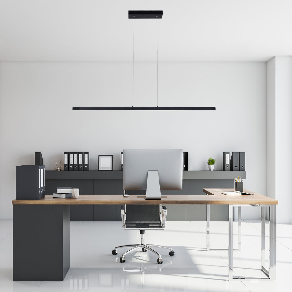 Minimalistische zwarte hanglamp Danske 2745ZW 2000 Lumen