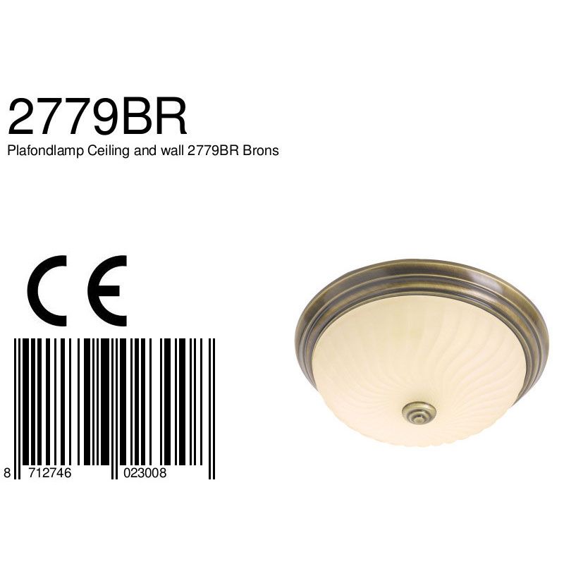 Plafondlamp Ceiling & Wall 2779BR Brons