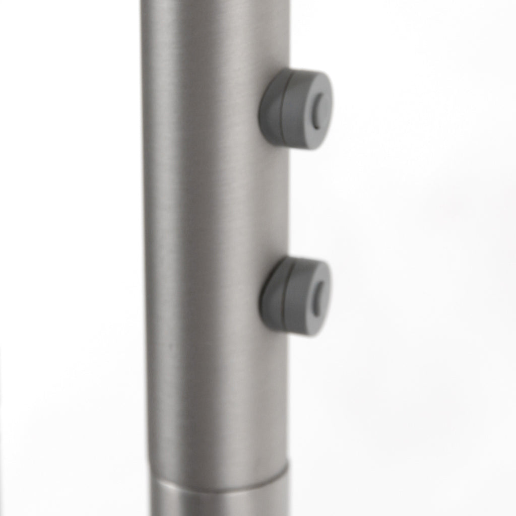Vloerlamp Turound 2988ST staal met leesarm