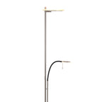 Vloerlamp Turound 2988ST staal met leesarm