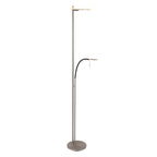 Vloerlamp Turound 2988ST staal met leesarm