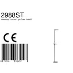 Vloerlamp Turound 2988ST staal met leesarm