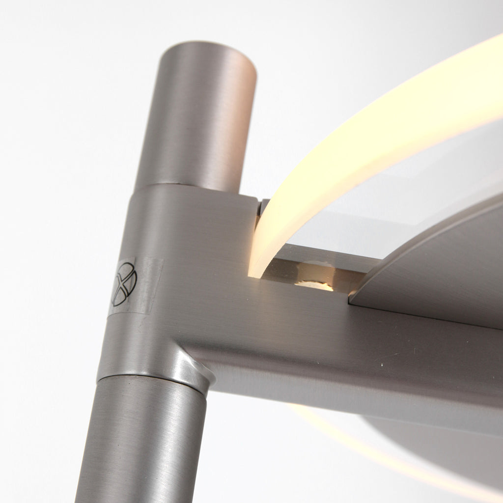 Vloerlamp Turound 2988ST staal met leesarm