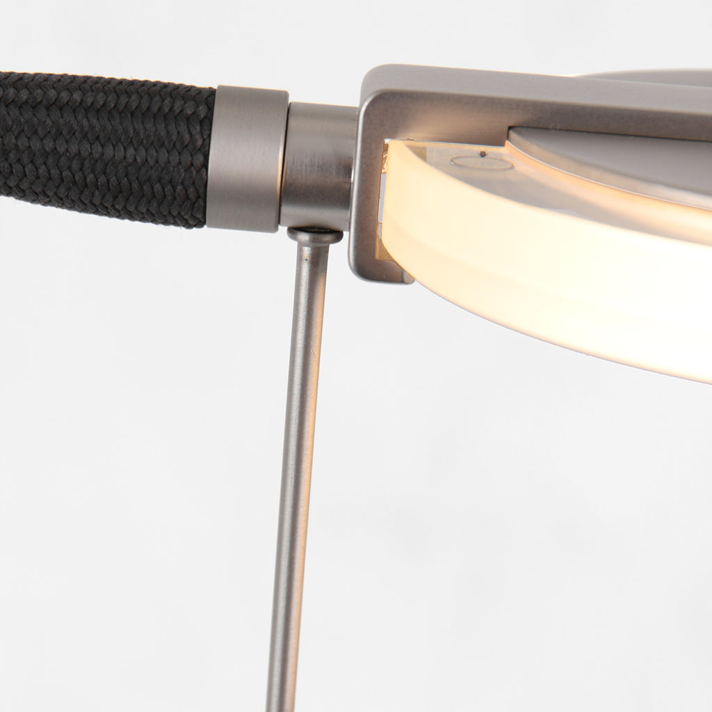 Vloerlamp Turound 2988ST staal met leesarm