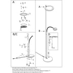 Vloerlamp Turound 2989ZW Zwart