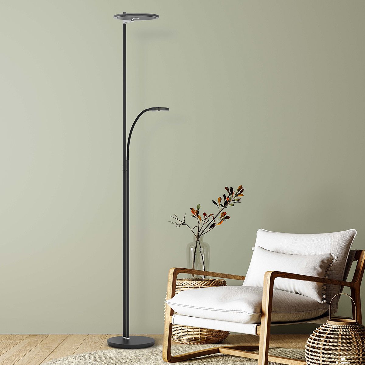 Vloerlamp Turound 2989ZW Zwart