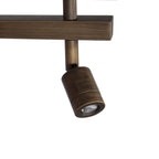Wandlamp Stang 2995BR brons met LED leeslamp en E27 fitting