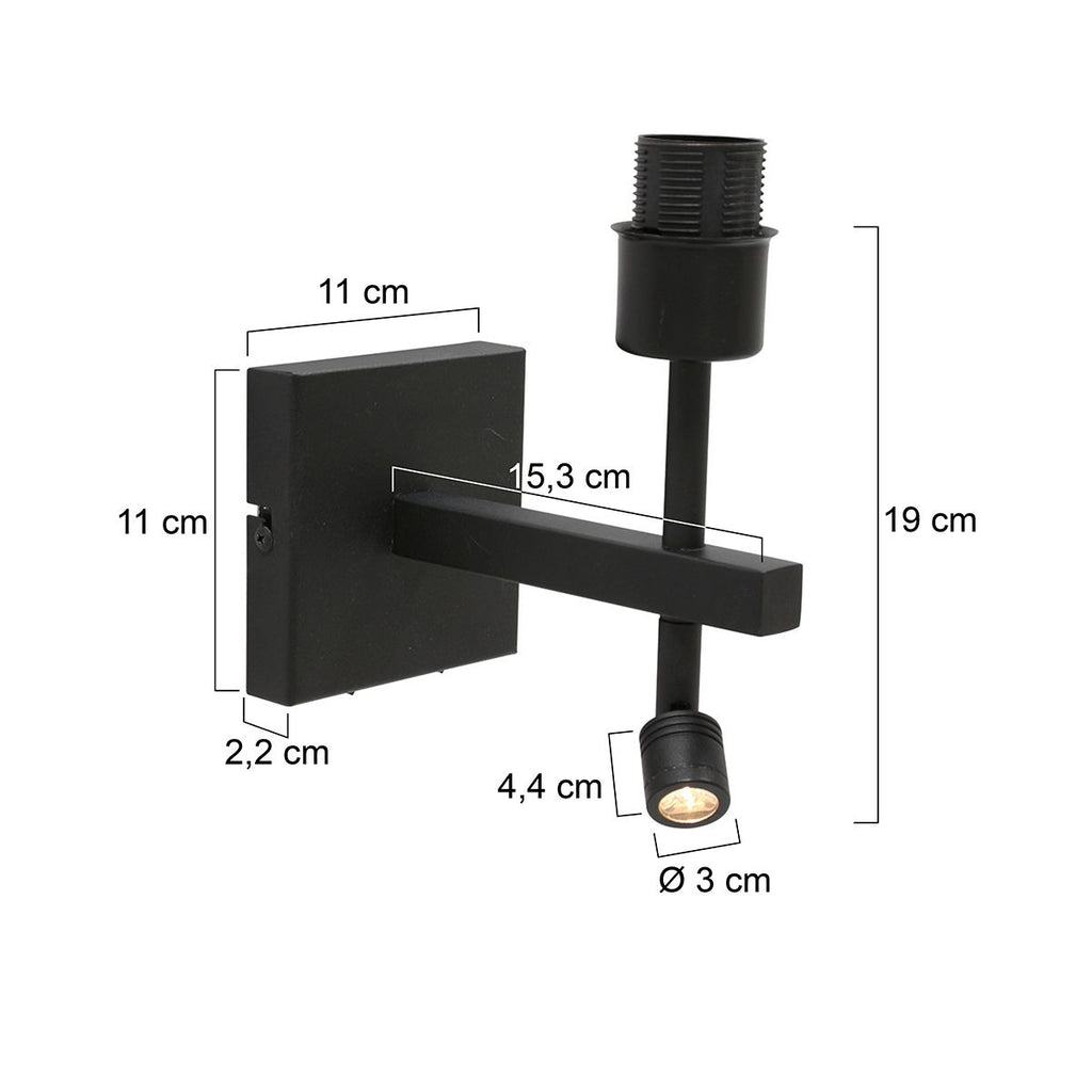 Wandlamp Stang 2995ZW Zwart