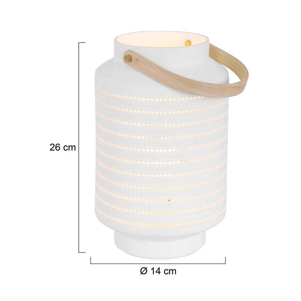 Tafellamp Porcelain 3058W Wit