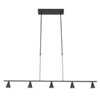 Hanglamp Vortex 3066ZW Zwart 5 lichts lichtkleur instelbaar