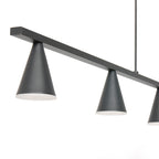 Hanglamp Vortex 3066ZW Zwart 5 lichts lichtkleur instelbaar