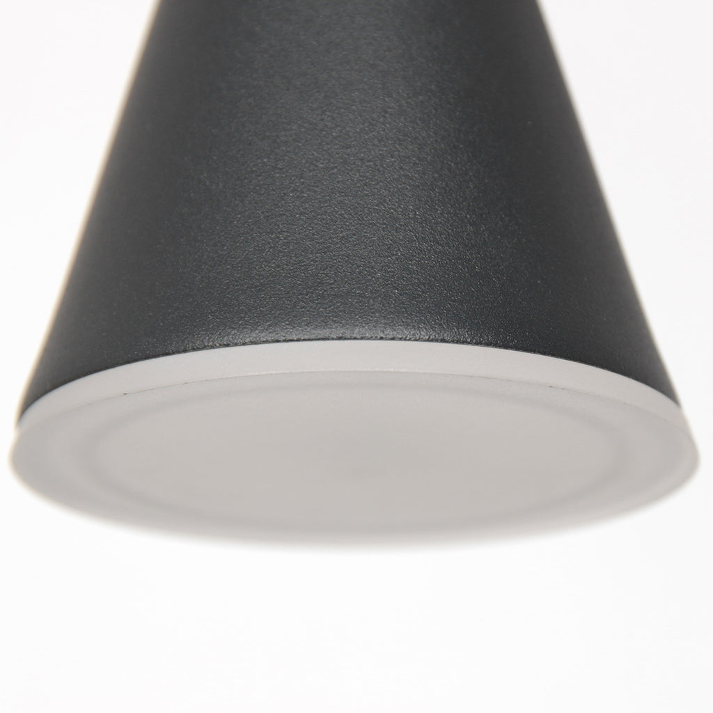 Hanglamp Vortex 3066ZW Zwart 5 lichts lichtkleur instelbaar