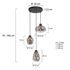 Hanglamp Reflexion 3079ZW Zwart