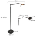 Vloerlamp Turound 3082ZW Zwart