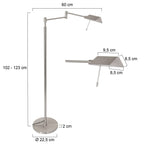 Vloerlamp Retina 3083ST Staal