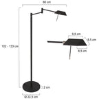 Vloerlamp Retina 3083ZW Zwart
