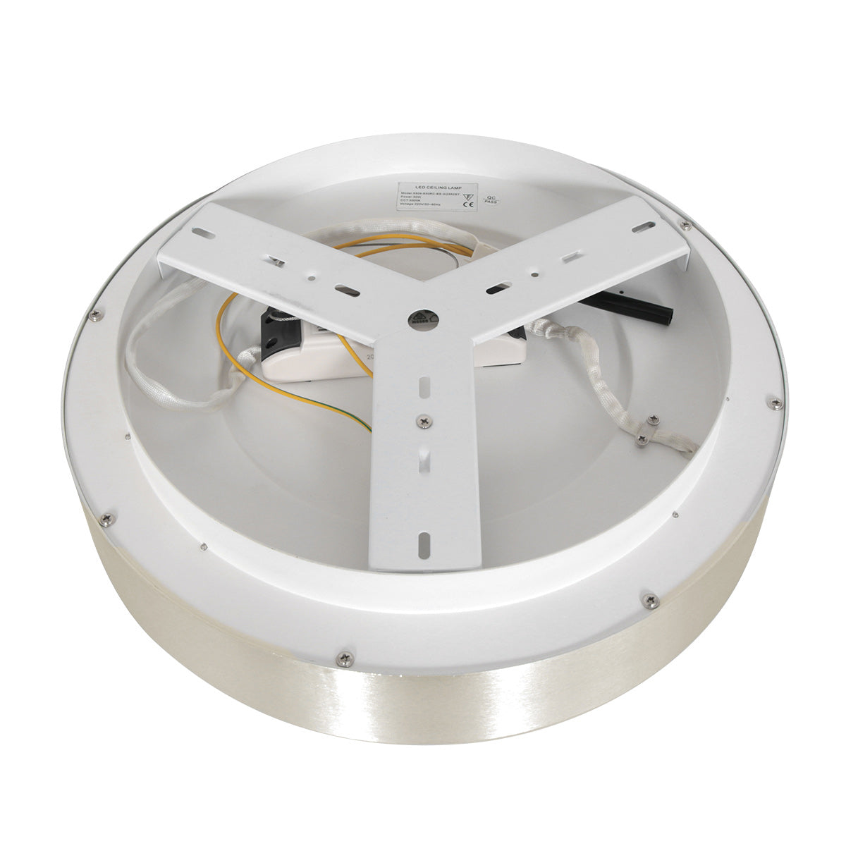 Plafondlamp Ringlede 3086ZI Zilver Ø30cm
