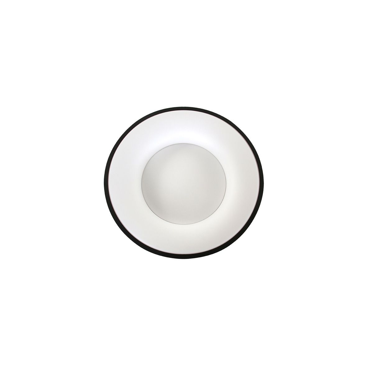 Plafondlamp Ringlede 3086ZW Zwart Ø30cm