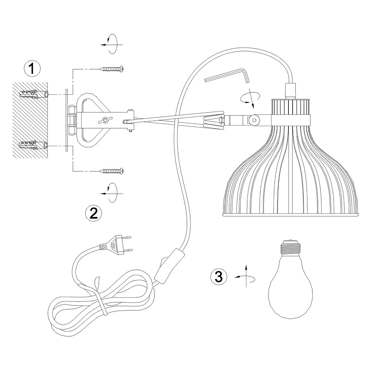 Klemspot Dunbar 3093ZW Zwart