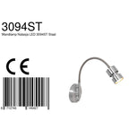 Wandlamp Natasja LED 3094ST Staal