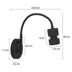 Wandlamp Natasja LED 3094ZW Zwart