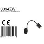 Wandlamp Natasja LED 3094ZW Zwart
