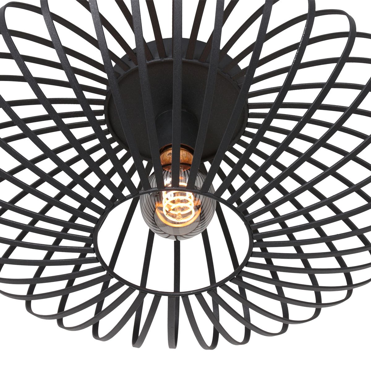 Plafondlamp Dunbar 3097ZW Zwart