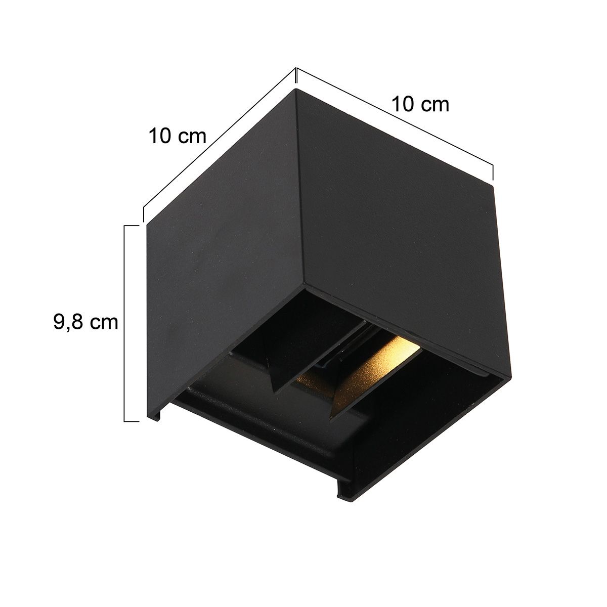 Wandlamp Muro 3098ZW Zwart