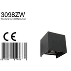 Wandlamp Muro 3098ZW Zwart