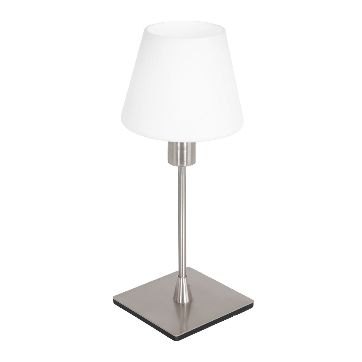 Tafellamp Ancilla 3100ST staal touch on/off met opaal wit glas