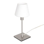 Tafellamp Ancilla 3100ST staal touch on/off met opaal wit glas