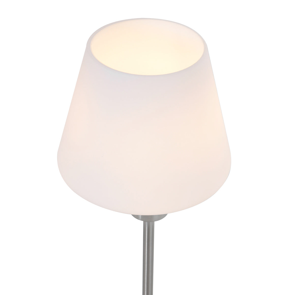 Tafellamp Ancilla 3100ST staal touch on/off met opaal wit glas